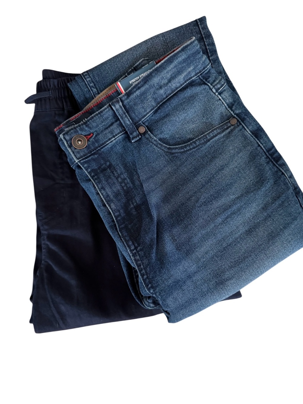 2 PANT BUNDLE- NWT BOYS Size 20- Tommy Hilfiger Jeans and Nautica Cargo Pants!